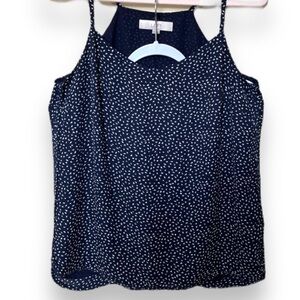 NWOT! LOFT Navy Blue Bird Print Camisole Top Medium